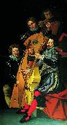 Reinhold Timm Christian IV s musicians oil